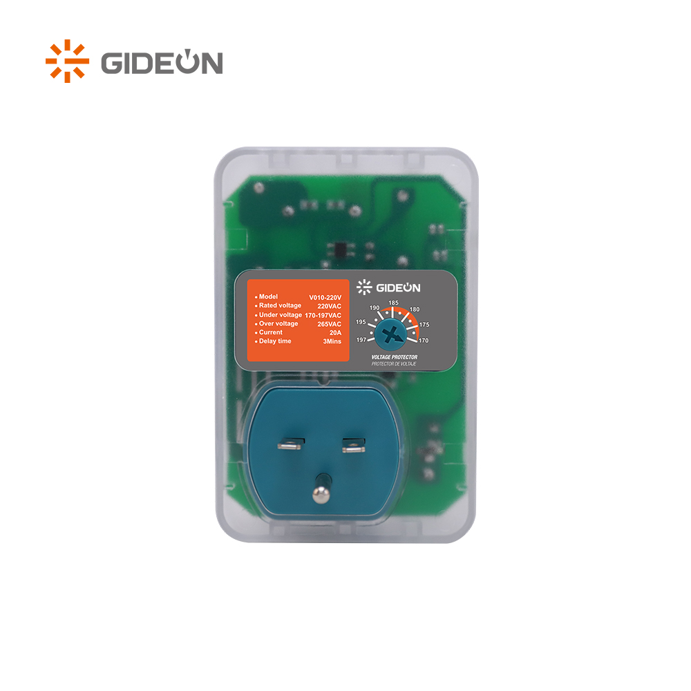 Protecteur de tension réglable GD-V010 220V avec un délai de 3 minutes pour la maison