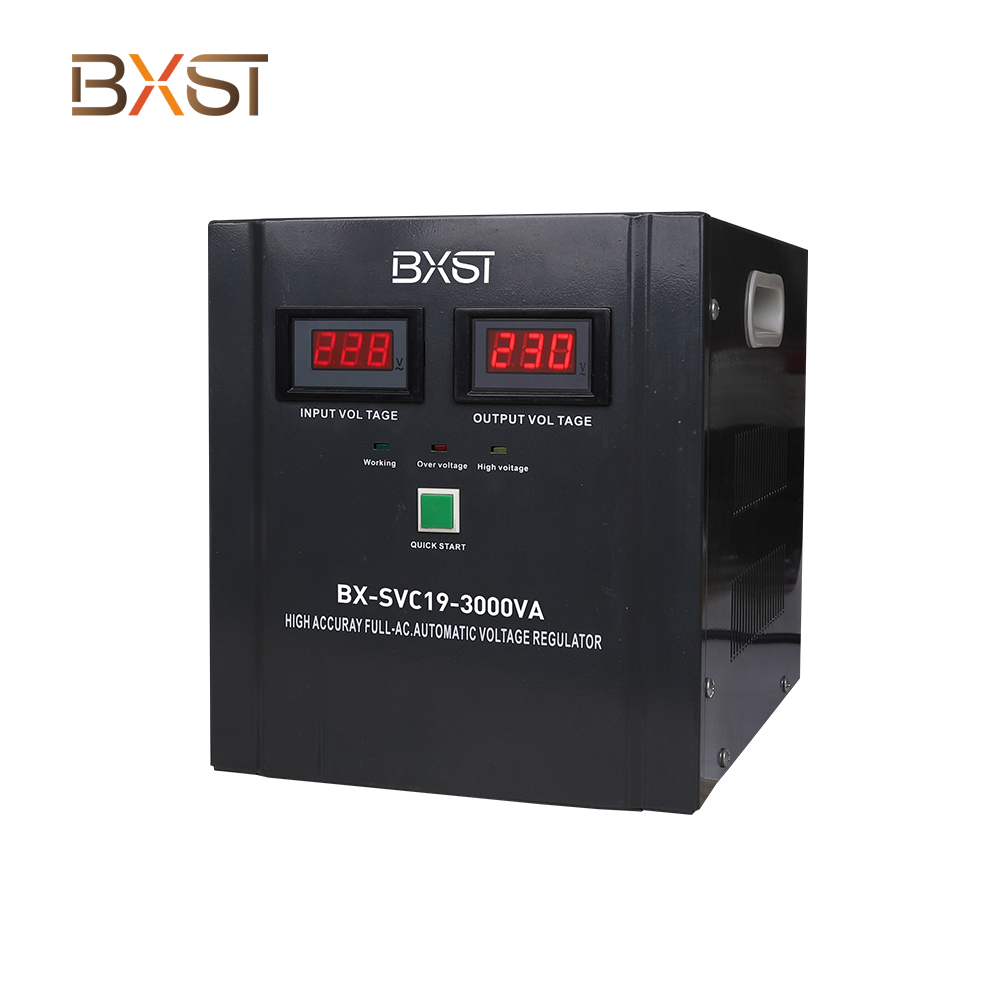 BXST Digital AC Stable Small Tension Regulator Stabilising SVC19-3000VA