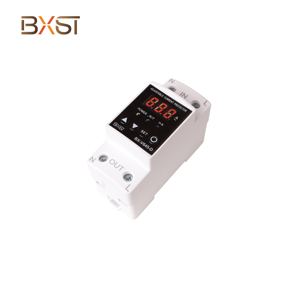 BXST AC220V 40 / 63A Over / Under Tension / Current Protector Din Rail