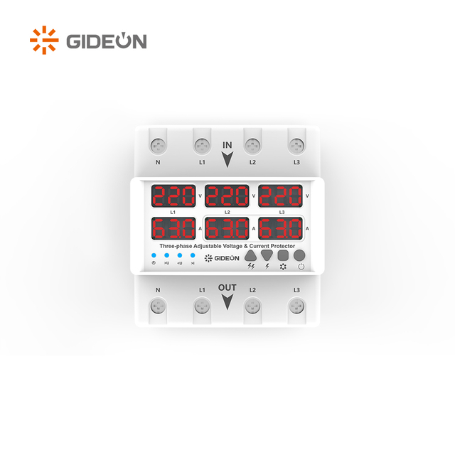GD-V598-63A DIN Type de rail Din Type de surtension automatique sur tension et protecteur de sous-tension