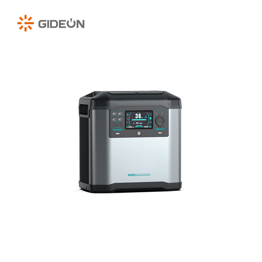 GD-SS025 Alimentation d'alimentation de stockage d'urgence 2000W / 2200W centrale portable avec des lumières LED pour les voyages de camping 