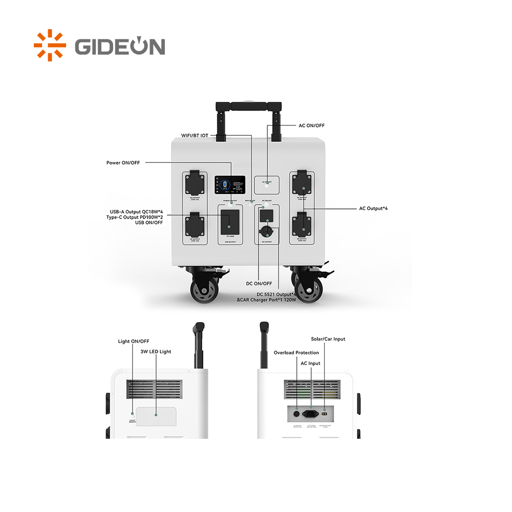 GD-SS026-3000W Alimentation de stockage d'énergie portable pour l'extérieur