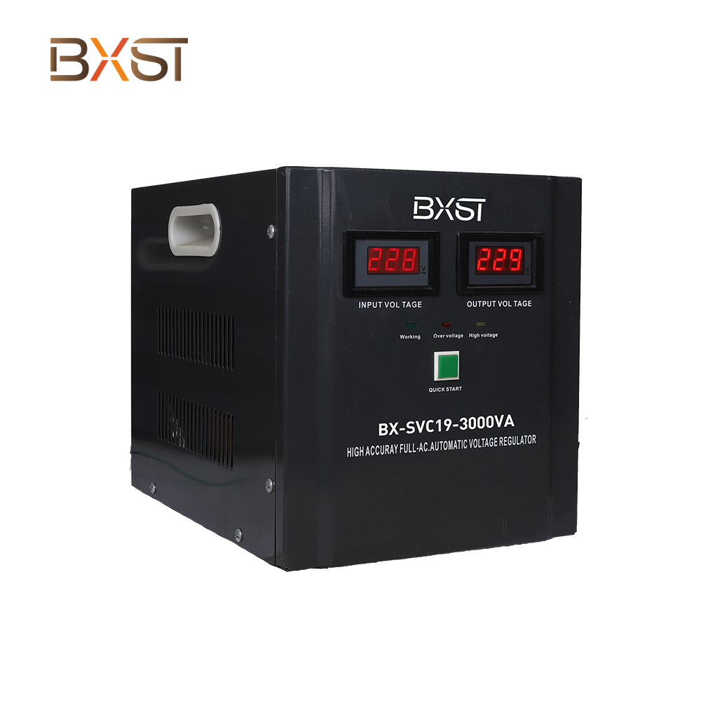 BXST Digital AC Stable Small Tension Regulator Stabilising SVC19-3000VA