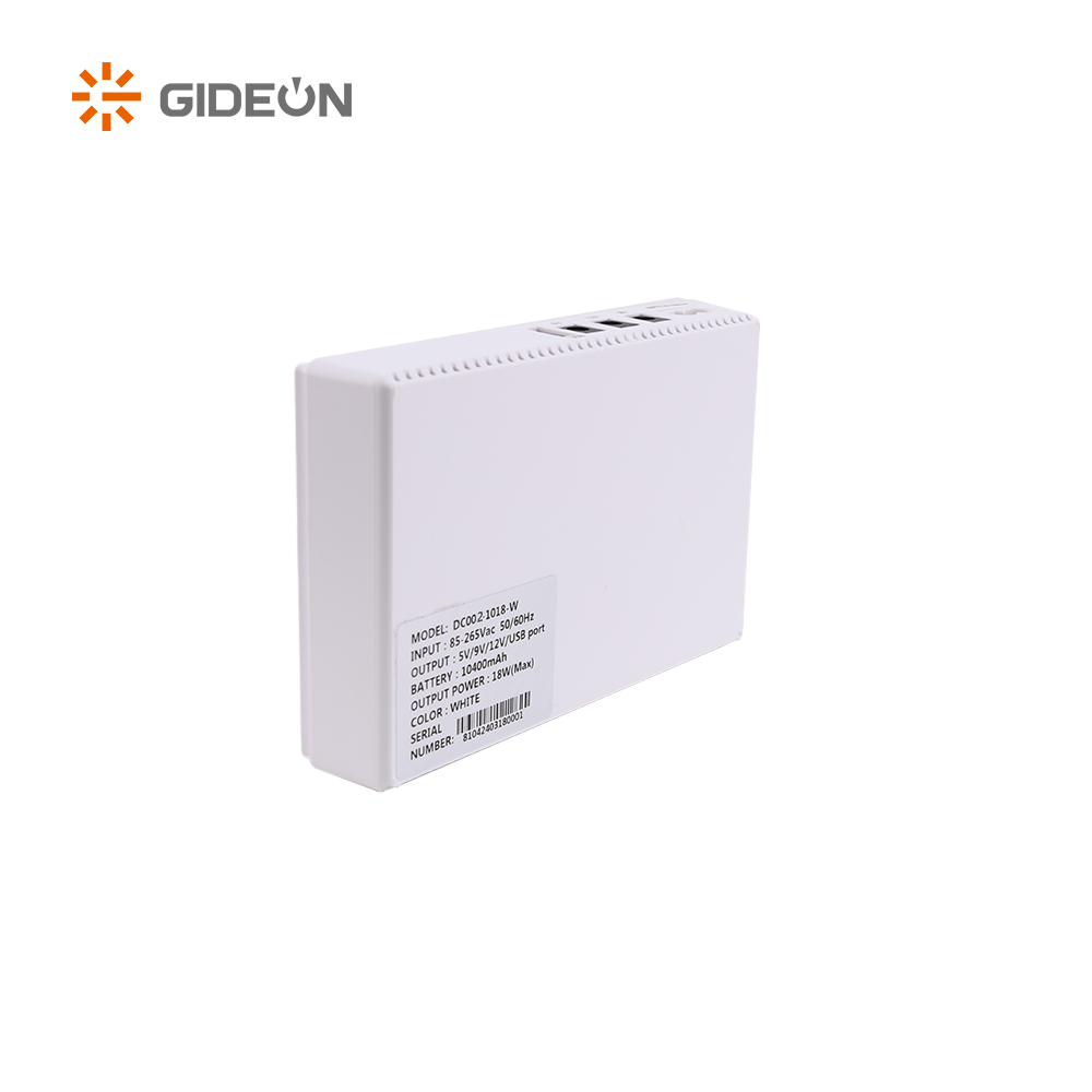 GD-DC002-DC1018P 8800mAh / 10400mAh Mini DC Ups avec couleur blanche