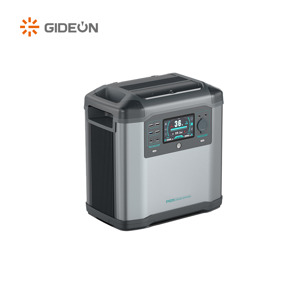 GD-SS025 Alimentation d'alimentation de stockage d'urgence 2000W / 2200W centrale portable avec des lumières LED pour les voyages de camping 